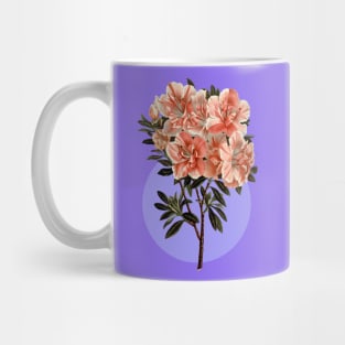 Blue and pink azalea design Mug
